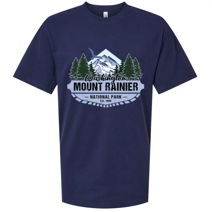 Mount Rainier National Park Washington Novelty Souvenir Sueded Cloud Jersey T-Shirt