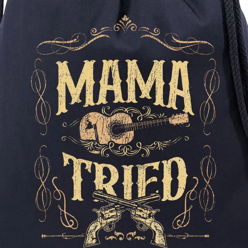 Mamatried Renegade Outlaw Music Lovers Drawstring Bag