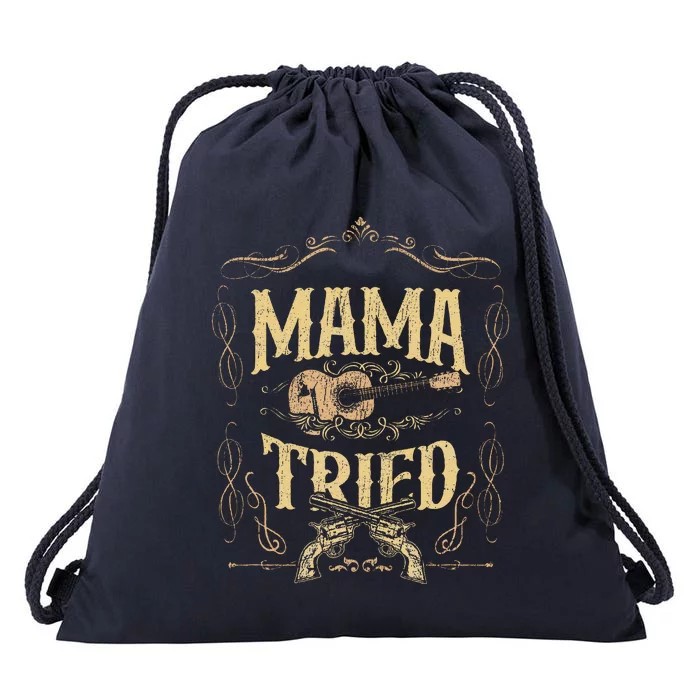 Mamatried Renegade Outlaw Music Lovers Drawstring Bag