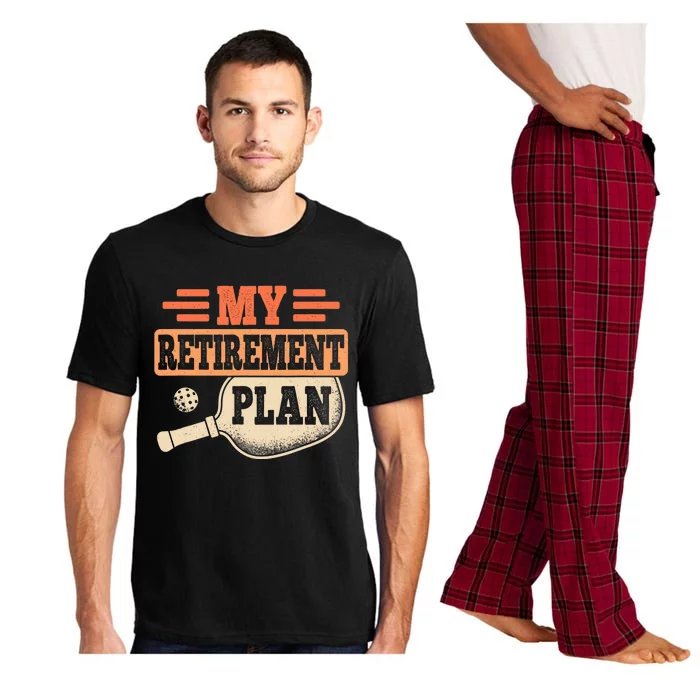 My Retirement Plan Retro Retire Funny Pickleball Retiring Pajama Set