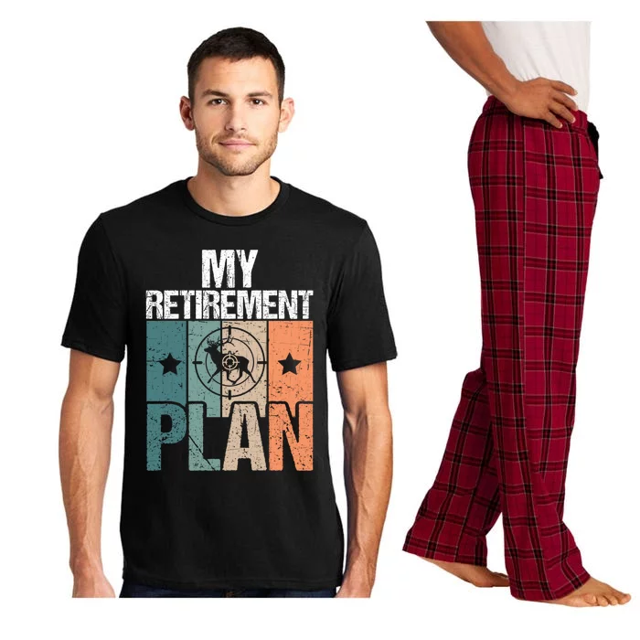 My Retiret Plan Grandfather Stag Deer Hunting Doe Retiree Gift Pajama Set