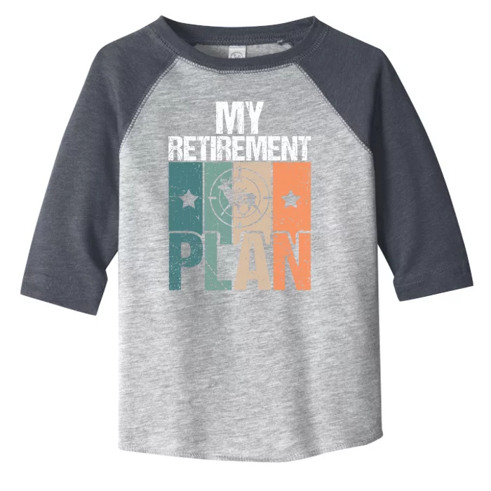 My Retiret Plan Grandfather Stag Deer Hunting Doe Retiree Gift Toddler Fine Jersey T-Shirt