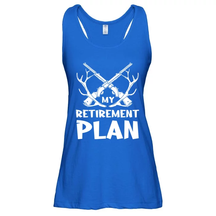 My Retiret Plan Hunter Great Gift Ladies Essential Flowy Tank