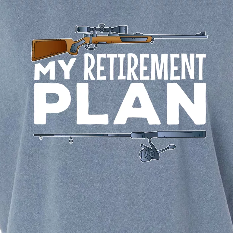 My Retiret Plan Hunting Fishing Hunter Grandad Grandpa Gift Garment-Dyed Women's Muscle Tee