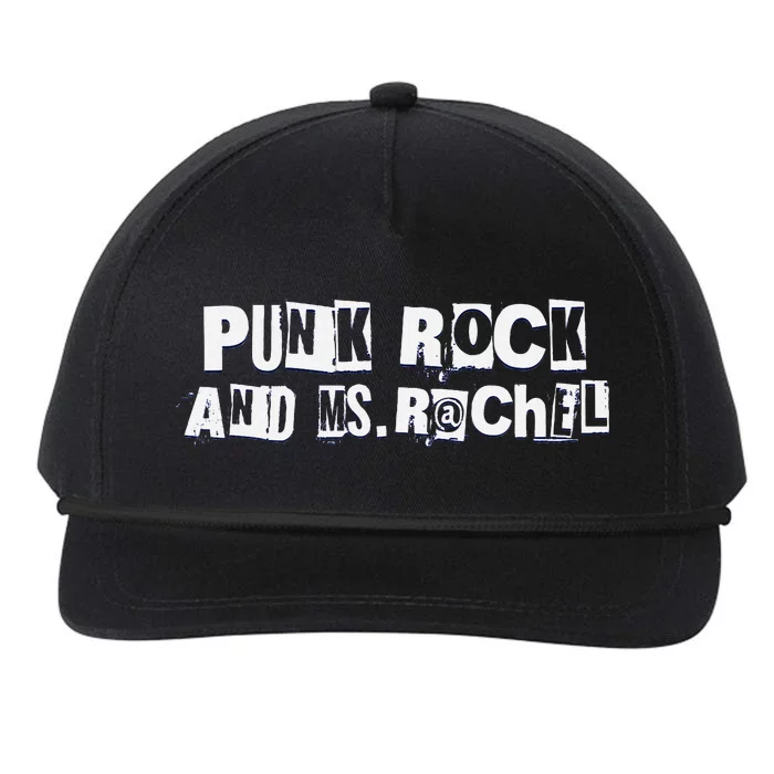 Ms. Rachel Punk Rock And Ms. Rachel Funny Ms Rachel Snapback Five-Panel Rope Hat