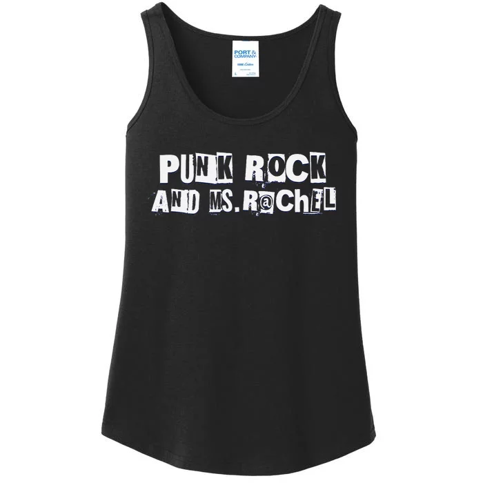 Ms. Rachel Punk Rock And Ms. Rachel Funny Ms Rachel Ladies Essential Tank