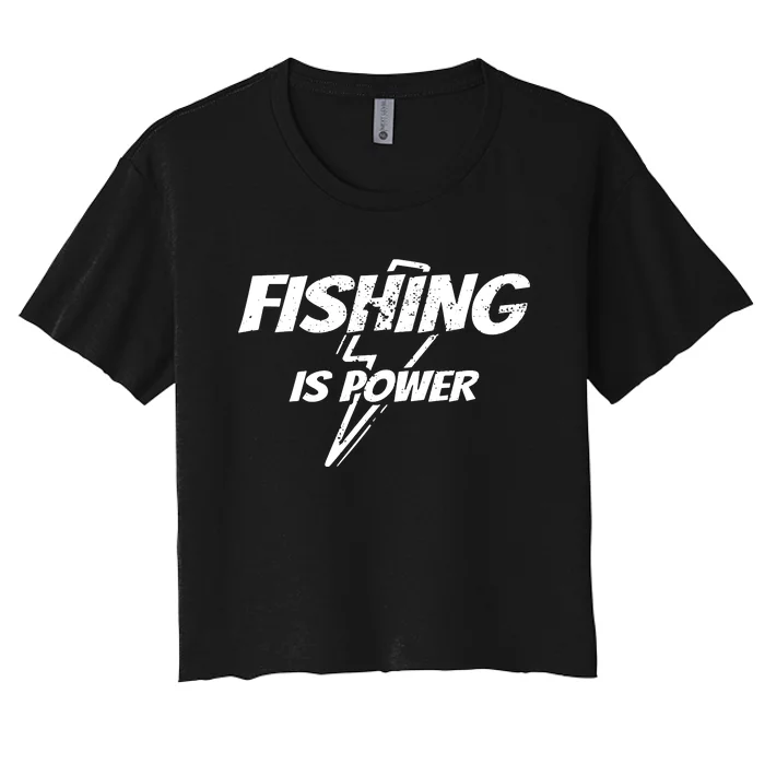 My Retirement Plan Fishing Funny Fisherman Gift Party Women's Crop Top Tee