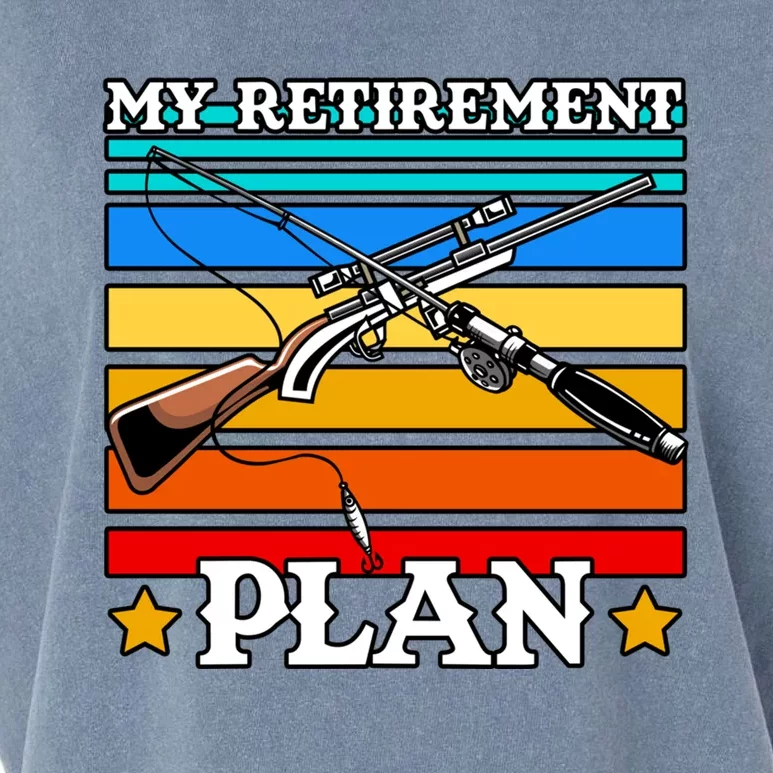 My Retiret Plan Hunting Hunter Retired Grandpa Fishing Gift Garment-Dyed Women's Muscle Tee