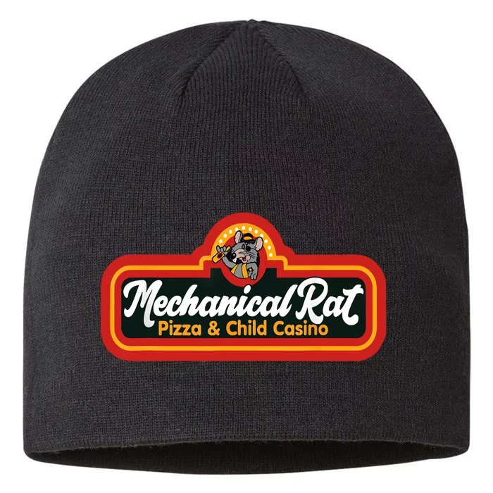 Mechanical Rat Pizza And Child Casino 8 1/2in Sustainable Knit Beanie