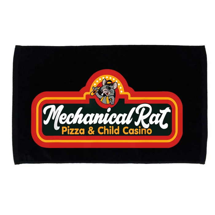 Mechanical Rat Pizza And Child Casino Microfiber Hand Towel