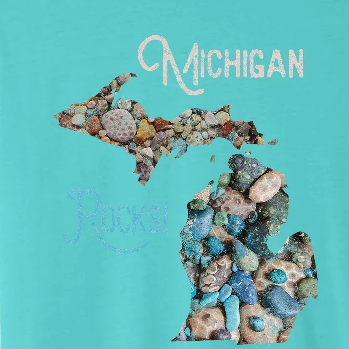 Michigan Rocks Petoskey Stone Hunting Great Lakes State ChromaSoft Performance T-Shirt