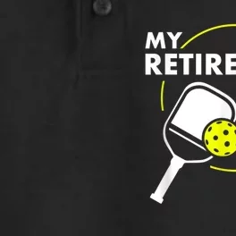 My Retirement Plan Funny Pickleball Slogan Gift Dry Zone Grid Performance Polo