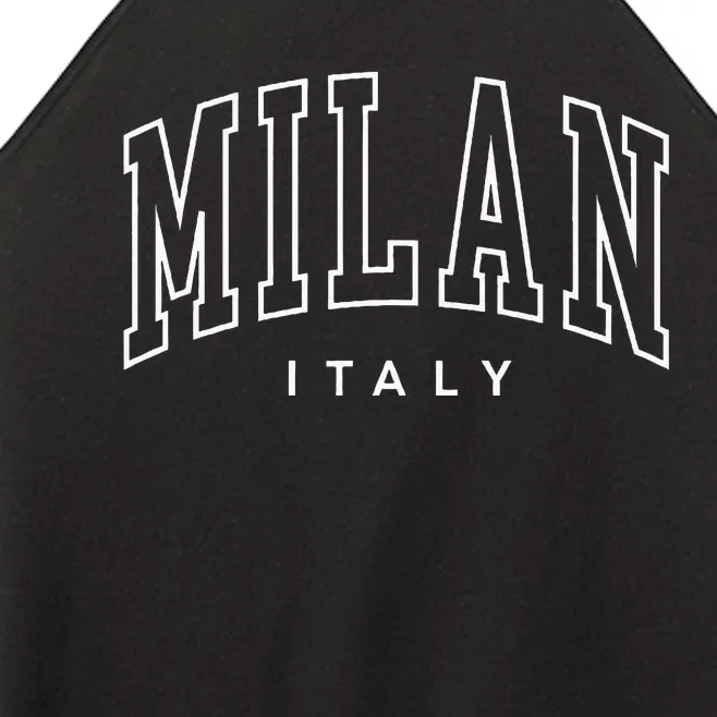 Milan Retro Preppy Italy Souvenir Women’s Perfect Tri Rocker Tank