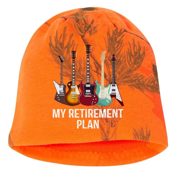 My Retirement Plan Guitar Gift Music Players Guitarist Kati - Camo Knit Beanie