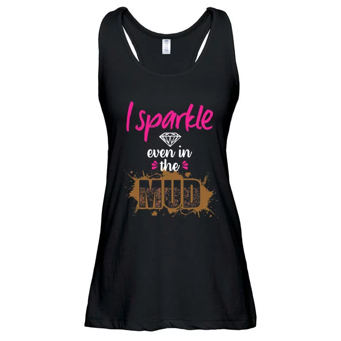 Mud Run Princess I Sparkle Even in Mud Team Girl ATV Gifts Ladies Essential Flowy Tank