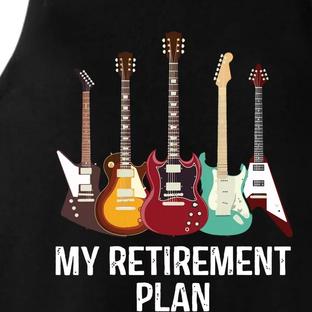 My Retirement Plan Guitar Gift Music Players Guitarist Ladies Tri-Blend Wicking Tank