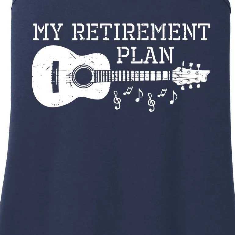 My Retirement Plan Guitar Music Notes Retiree Pension Gift Ladies Essential Tank