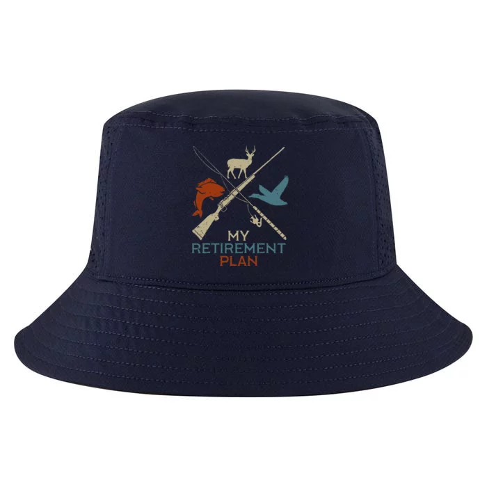 My Retirement Plan Hunting Fishing Hunter Grandfather Cool Comfort Performance Bucket Hat