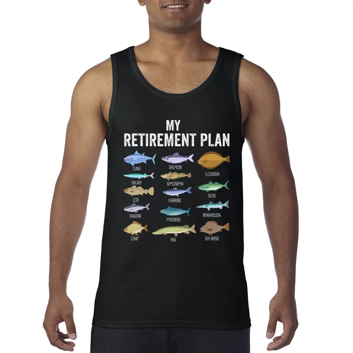 My Retiret Plan Fishing. Retiret Gift For Tank Top