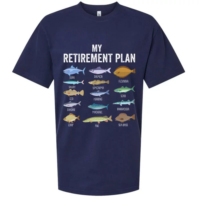 My Retiret Plan Fishing. Retiret Gift For Sueded Cloud Jersey T-Shirt