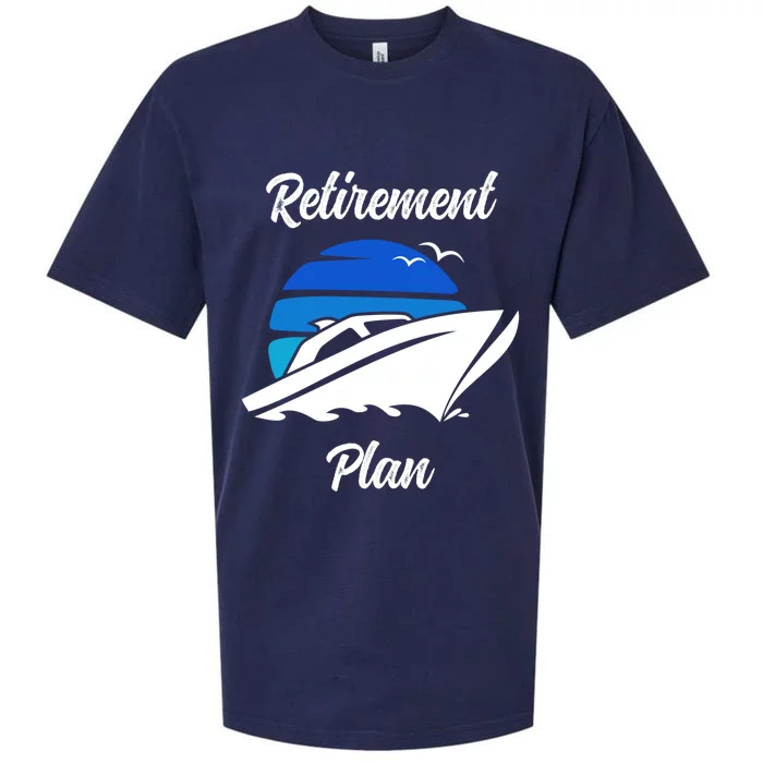 My Retiret Plan Novelty Boating Gift Sueded Cloud Jersey T-Shirt