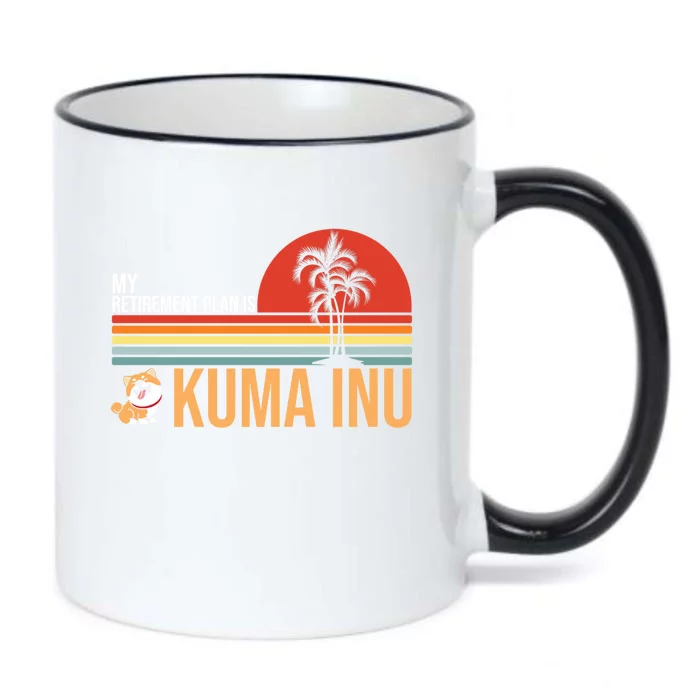 My Retiret Plan Is Kuma Inu Coin Millionaire Future Gift Black Color Changing Mug