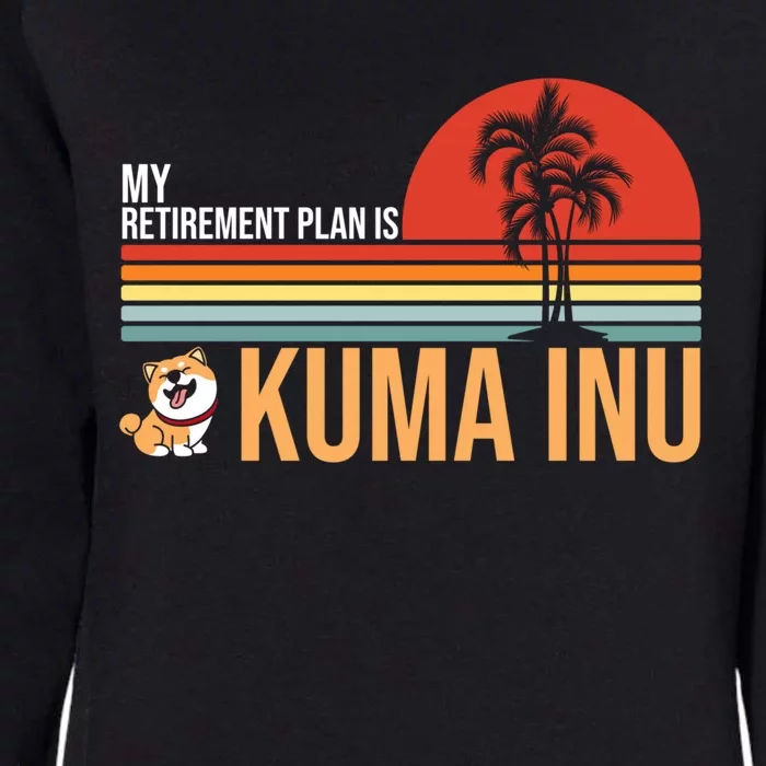 My Retiret Plan Is Kuma Inu Coin Millionaire Future Gift Womens California Wash Sweatshirt