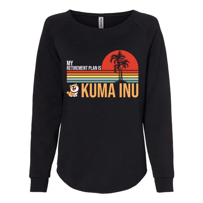 My Retiret Plan Is Kuma Inu Coin Millionaire Future Gift Womens California Wash Sweatshirt