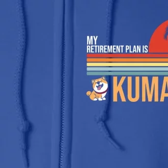 My Retiret Plan Is Kuma Inu Coin Millionaire Future Gift Full Zip Hoodie