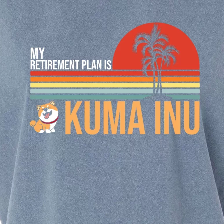 My Retiret Plan Is Kuma Inu Coin Millionaire Future Gift Garment-Dyed Women's Muscle Tee