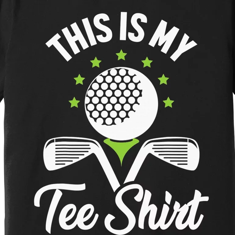 My Retirement Plan Golfer Golfing Golf Player Golf Course Premium T-Shirt