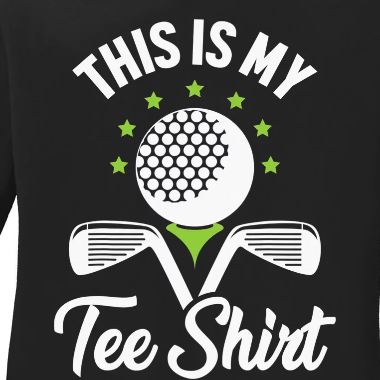 My Retirement Plan Golfer Golfing Golf Player Golf Course Ladies Long Sleeve Shirt