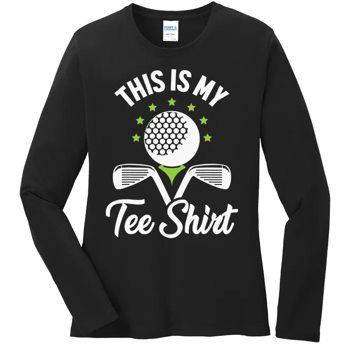 My Retirement Plan Golfer Golfing Golf Player Golf Course Ladies Long Sleeve Shirt