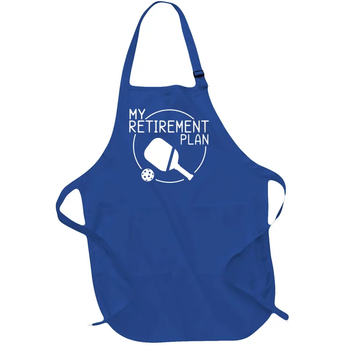 My Retirement Plan Pickleball Full-Length Apron With Pocket