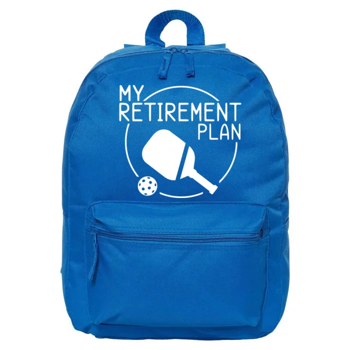 My Retirement Plan Pickleball 16 in Basic Backpack