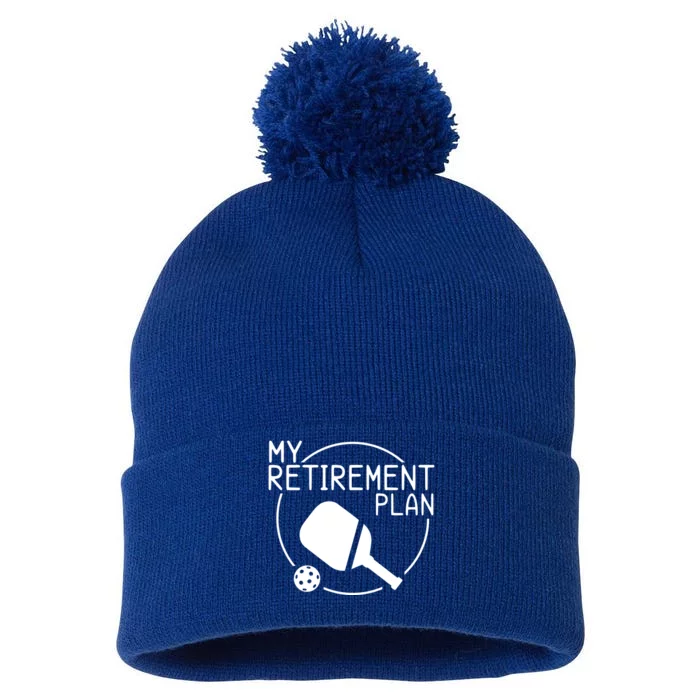 My Retirement Plan Pickleball Pom Pom 12in Knit Beanie