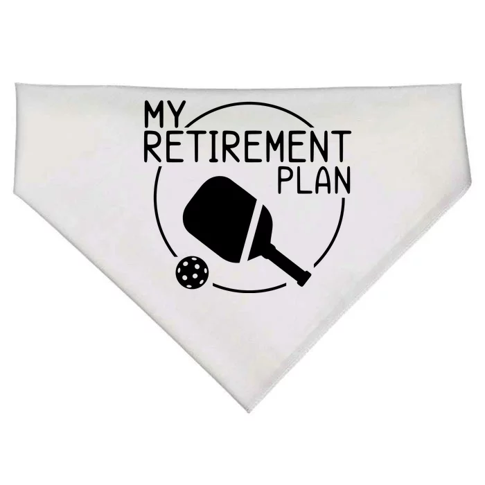 My Retirement Plan Pickleball USA-Made Doggie Bandana