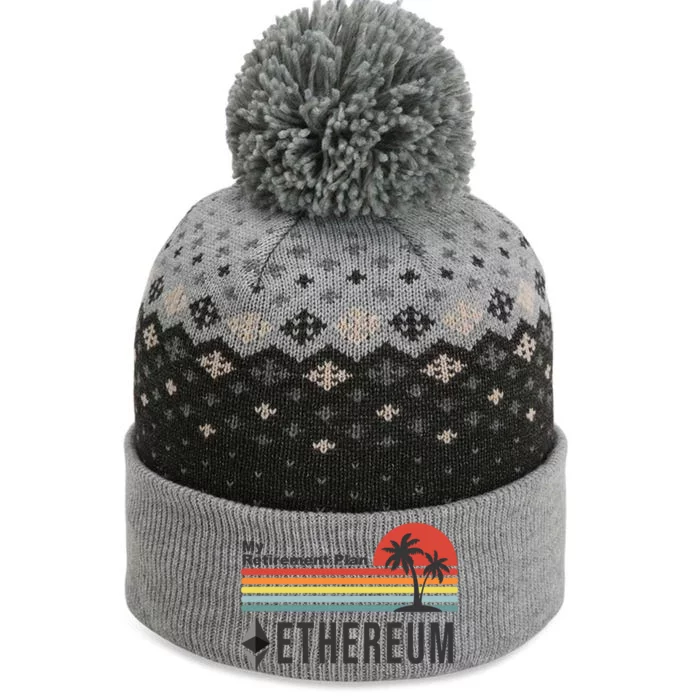 My Retirement Plan Ethereum Sunset The Baniff Cuffed Pom Beanie