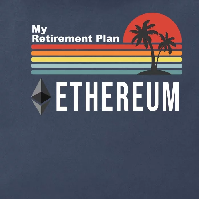 My Retirement Plan Ethereum Sunset Zip Tote Bag