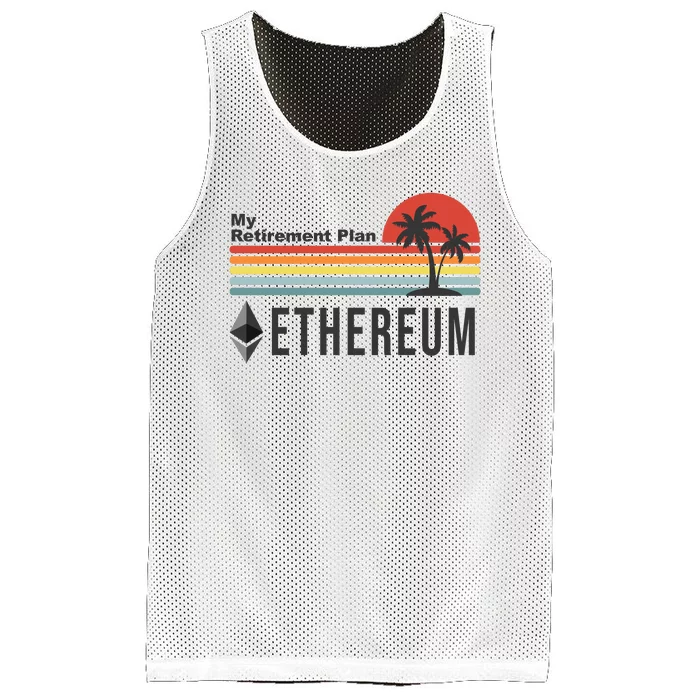 My Retirement Plan Ethereum Sunset Mesh Reversible Basketball Jersey Tank