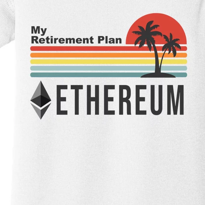 My Retirement Plan Ethereum Sunset Baby Bodysuit