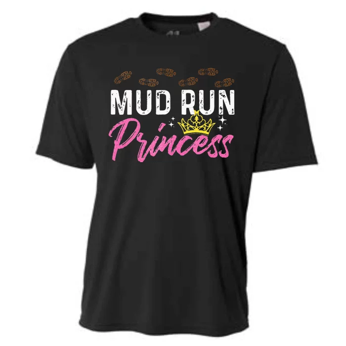 Mud Run Princess For A Mudding Mudder Trail Running Lover Cooling Performance Crew T-Shirt