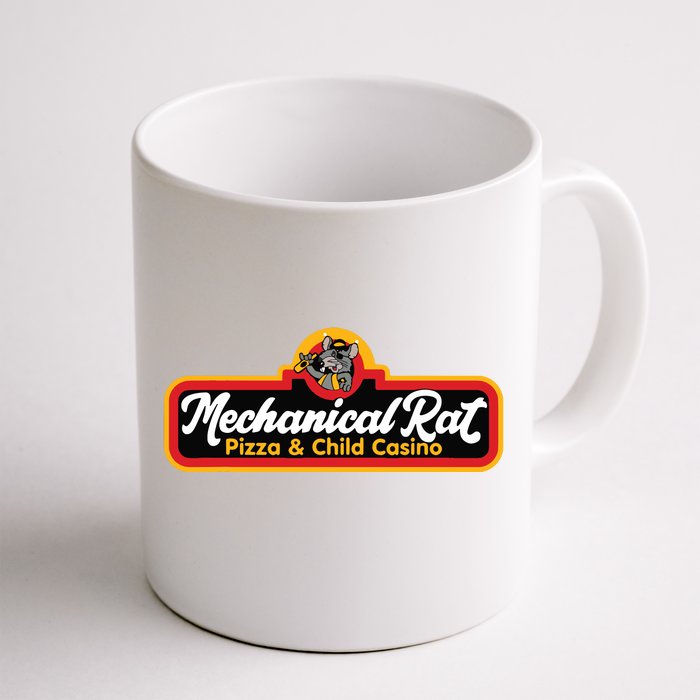 Mechanical Rat Pizza & Child Casino Front & Back Coffee Mug