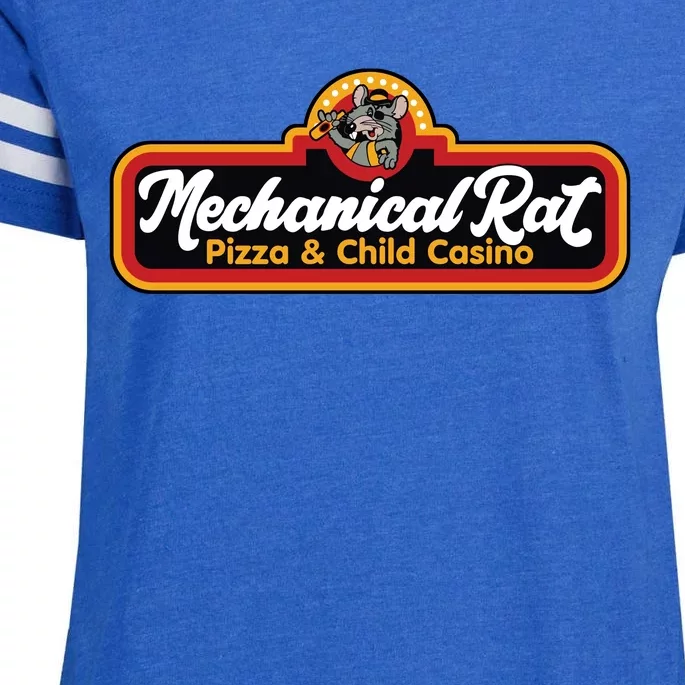 Mechanical Rat Pizza & Child Casino Enza Ladies Jersey Football T-Shirt