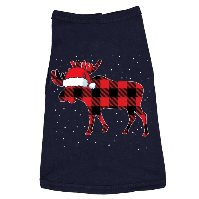 Moose Red Plaid Matching Family Buffalo Christmas Pajama Doggie Tank