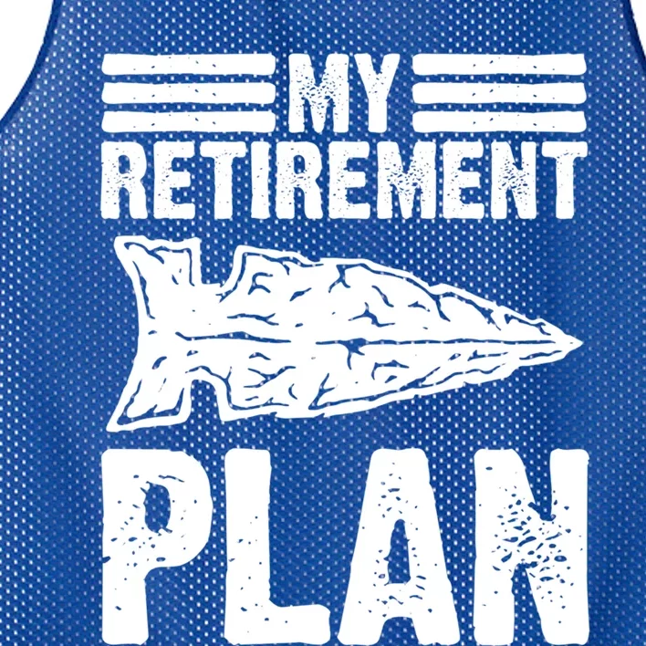 My Retiret Plan Artifact Collector Arrowhead Hunter Cool Gift Mesh Reversible Basketball Jersey Tank