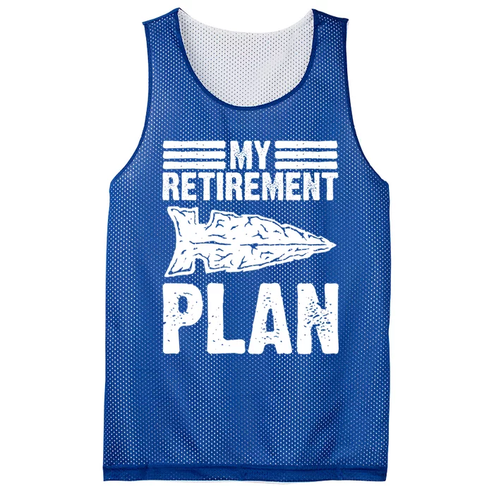 My Retiret Plan Artifact Collector Arrowhead Hunter Cool Gift Mesh Reversible Basketball Jersey Tank