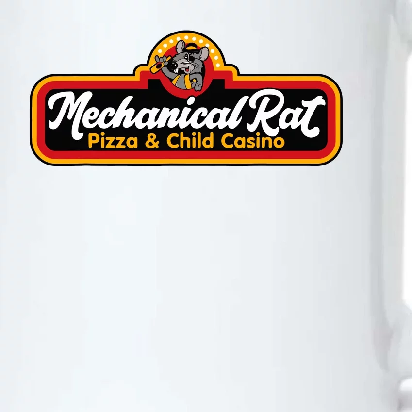 Mechanical Rat Pizza & Child Casino Black Color Changing Mug