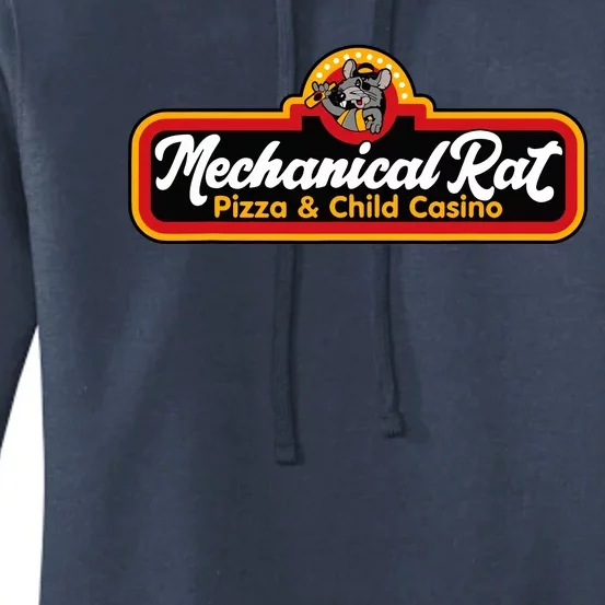 Mechanical Rat Pizza & Child Casino Women's Pullover Hoodie