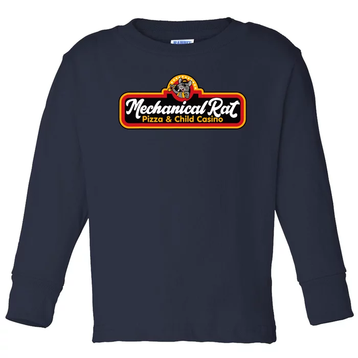 Mechanical Rat Pizza & Child Casino Toddler Long Sleeve Shirt